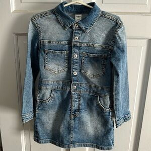 OshKosh Bgosh NEVER WORN girls 6/6x DENIM long sleeve dress